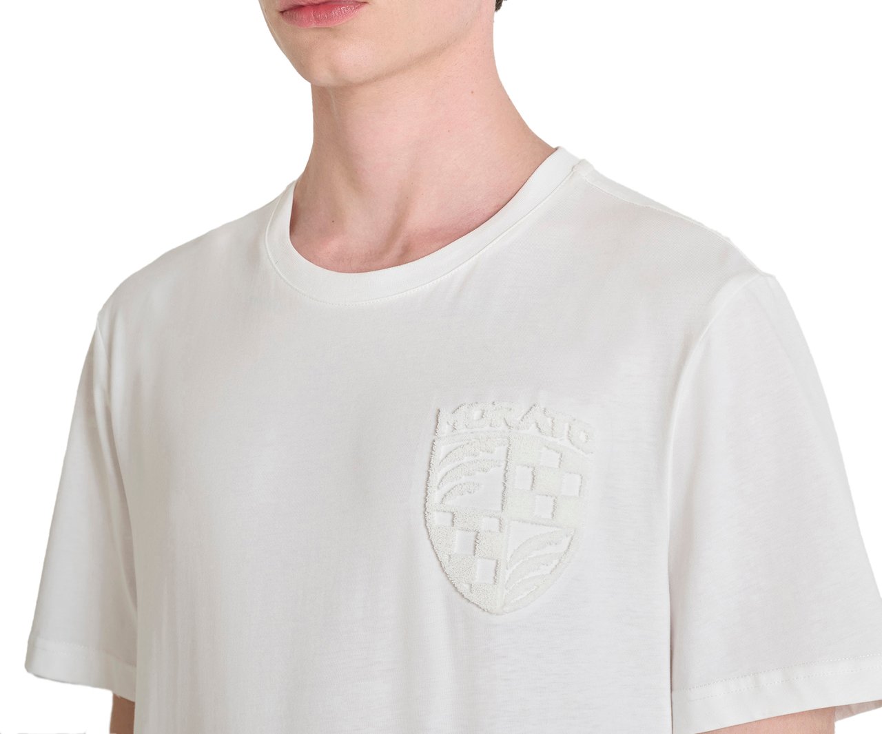Antony Morato T-SHIRT REGULAR FIT IN JERSEY COTTON FABRIC WITH EMBROIDERED LOGO Beige