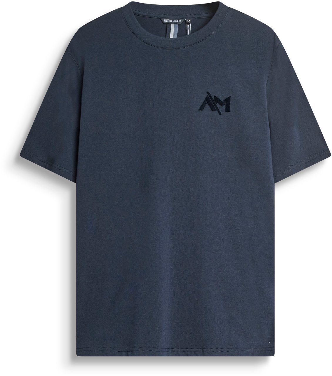 Antony Morato T-SHIRT RELAXED WITH EMBROIDERED LOGO Blauw