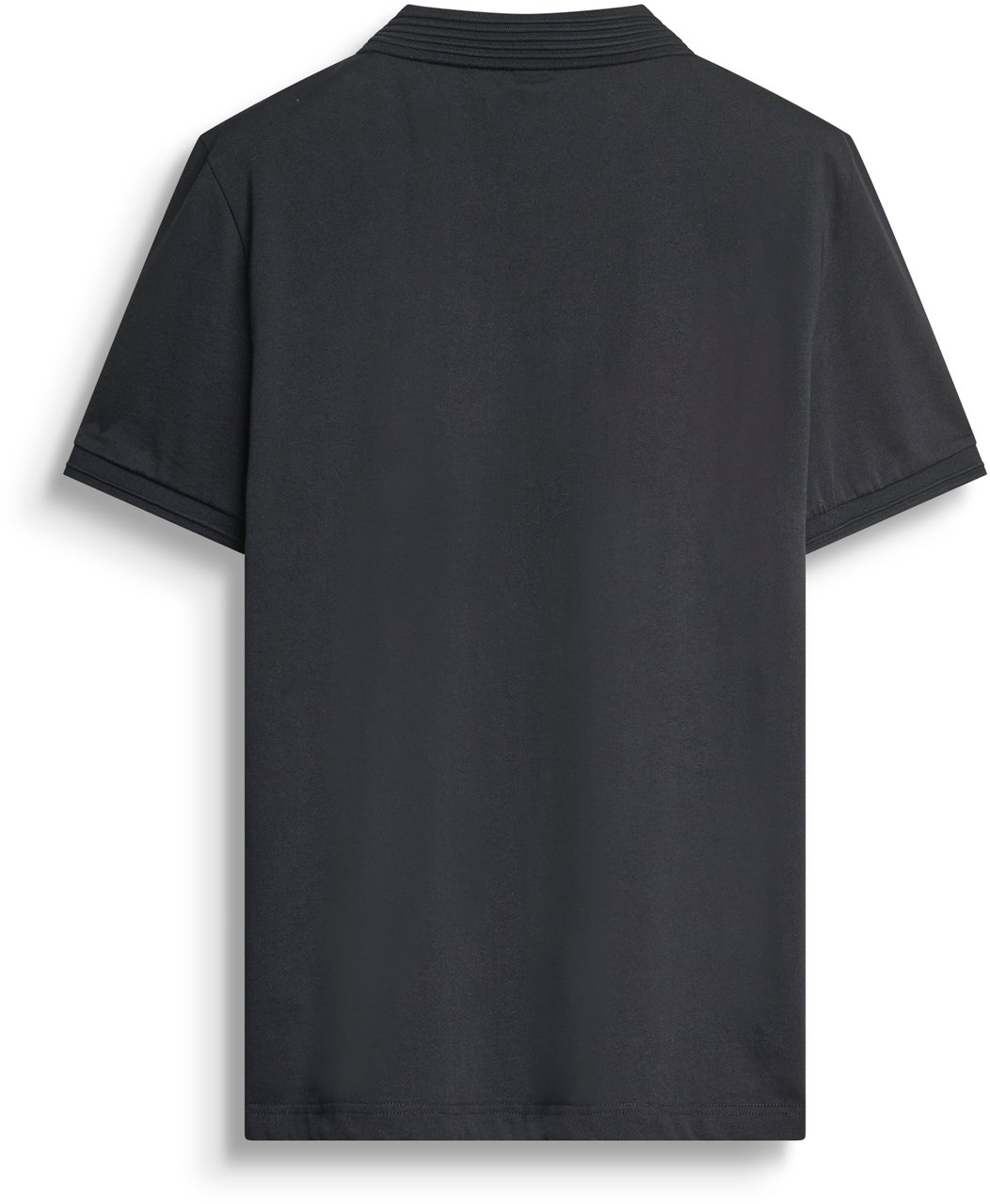 Antony Morato POLO REGULAR FIT WITH LOGOED METAL BADGE ON RUBBER PATCH Zwart