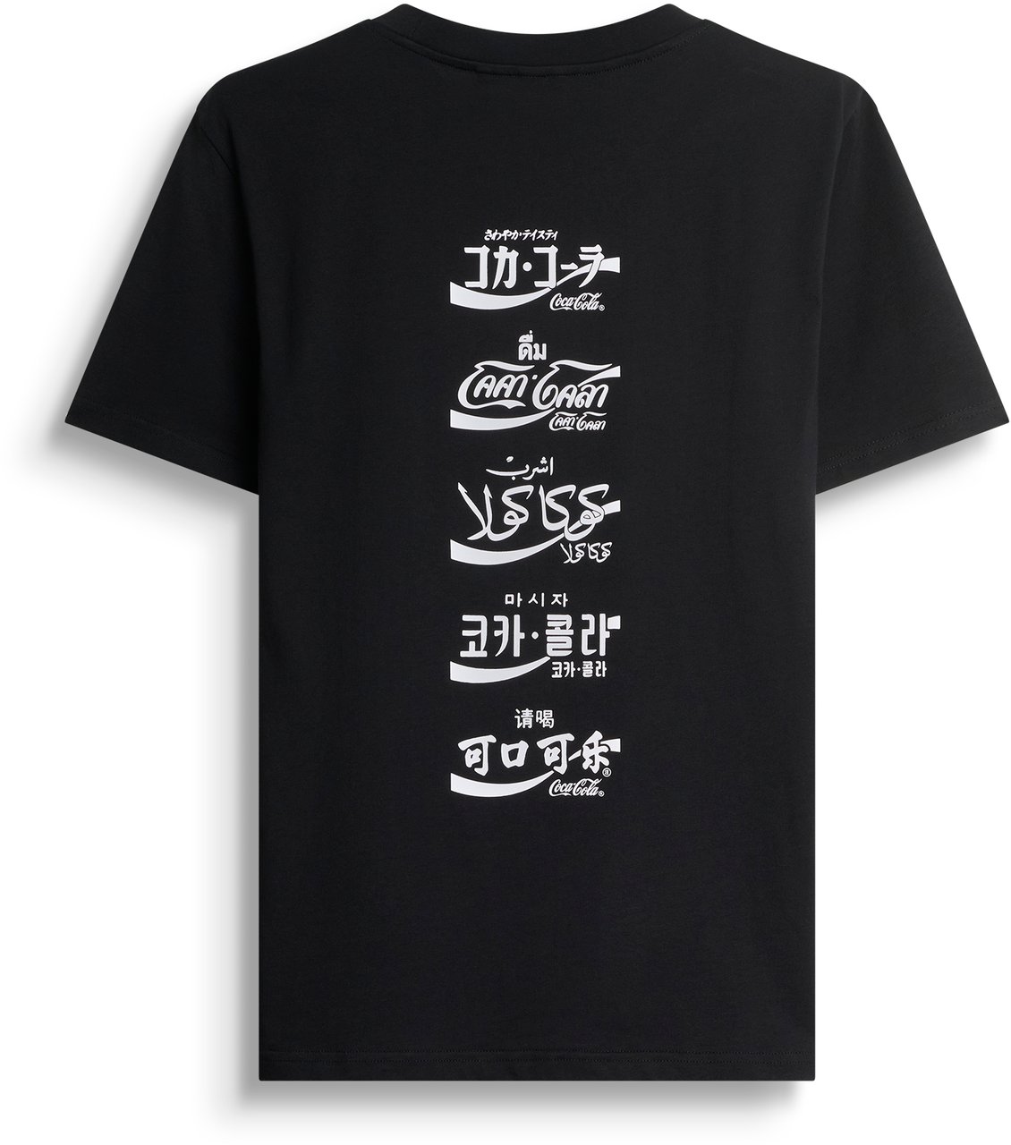 Antony Morato T-SHIRT REGULAR FIT IN JERSEY COTTON FABRIC WITH FLOCK PRINT AND RUBBER INJECTION LOGO PRINT Zwart