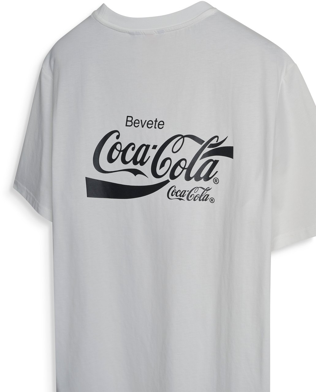 Antony Morato T-SHIRT RELAXED FIT IN JERSEY COTTON FABRIC WITH RUBBR FLOCK AND RUBBER INJECTION LOGO PRINT Beige