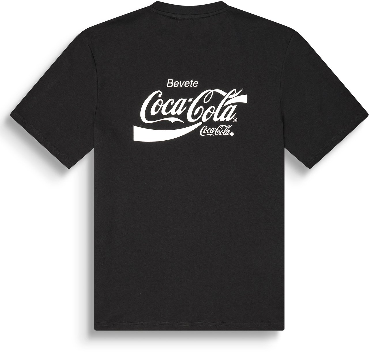 Antony Morato T-SHIRT RELAXED FIT IN JERSEY COTTON FABRIC WITH RUBBR FLOCK AND RUBBER INJECTION LOGO PRINT Zwart