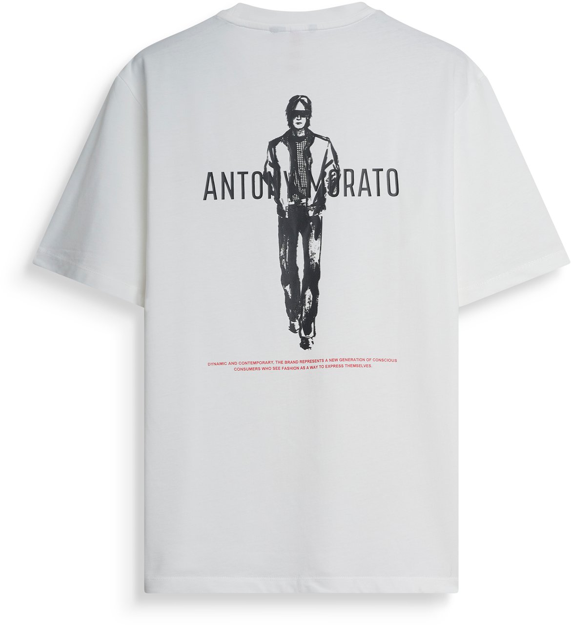 Antony Morato T-SHIRT BOXY IN JERSEY COTTON FABRIC RED TAG Beige