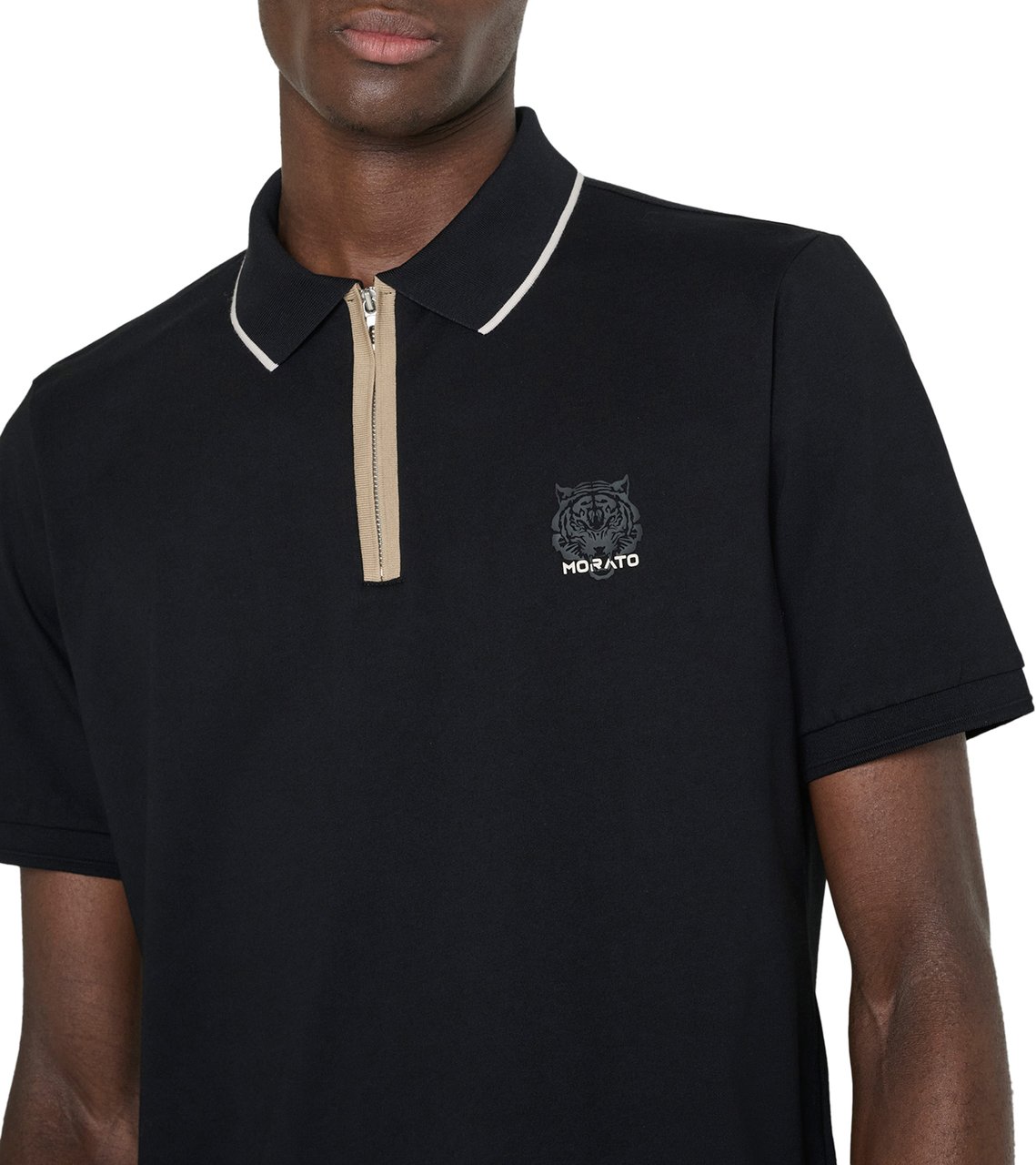 Antony Morato POLO REGULAR FIT IN JERSEY COTTON FABRIC Zwart