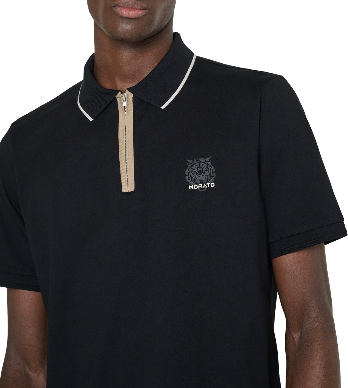 Antony Morato POLO REGULAR FIT IN JERSEY COTTON FABRIC Zwart