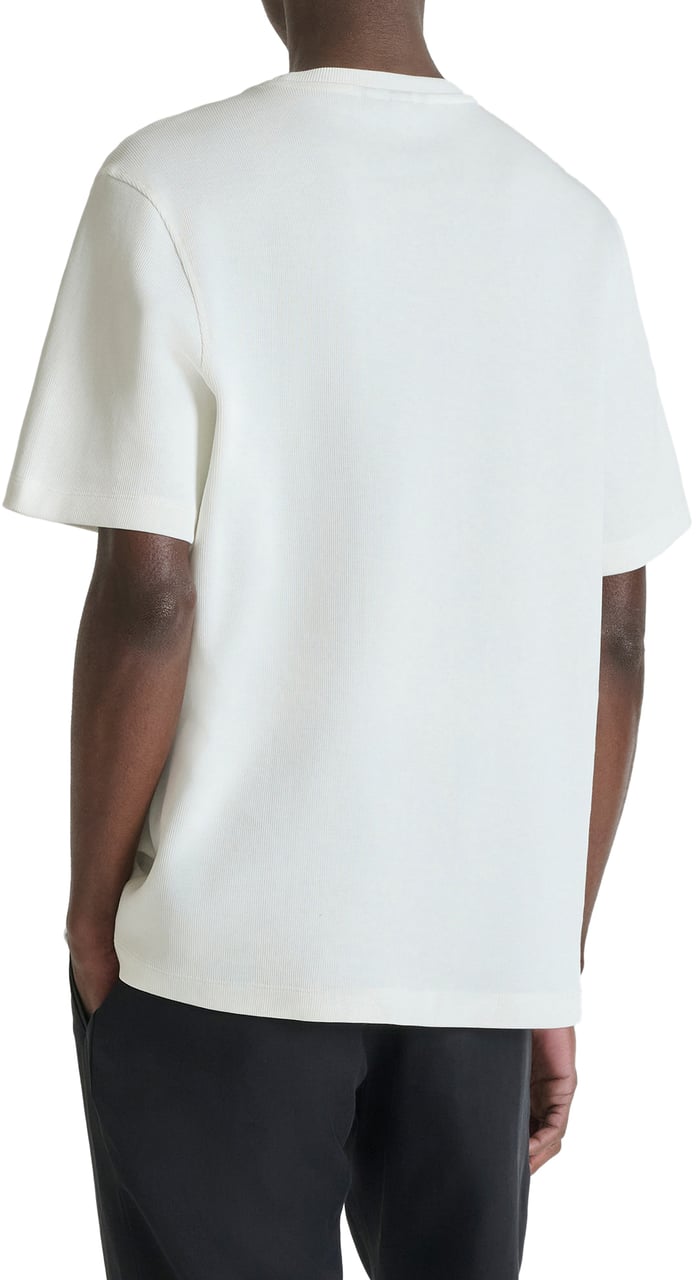 Antony Morato T-SHIRT RELAXED FIT IN DOBBY JERSEY FABRIC WITH EMBROIDERED LOGO Beige