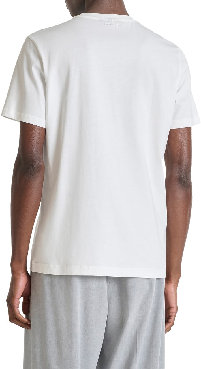 Antony Morato T-SHIRT REGULAR FIT IN LIGHT  JERSEY COTTON FABRIC WITH FLOCK AND PHOTOGRAPHIC  PRINT Beige