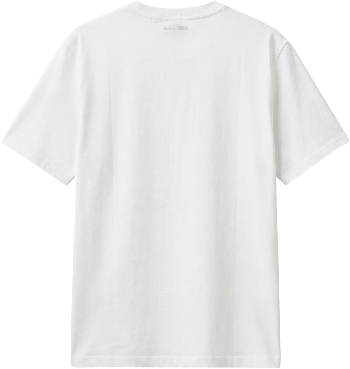 Antony Morato T-SHIRT ROUND NECK  RELAXED FIT IN JERSEY FABRIC WITH  METALLICA SILVER  RUBBER PRINT Beige