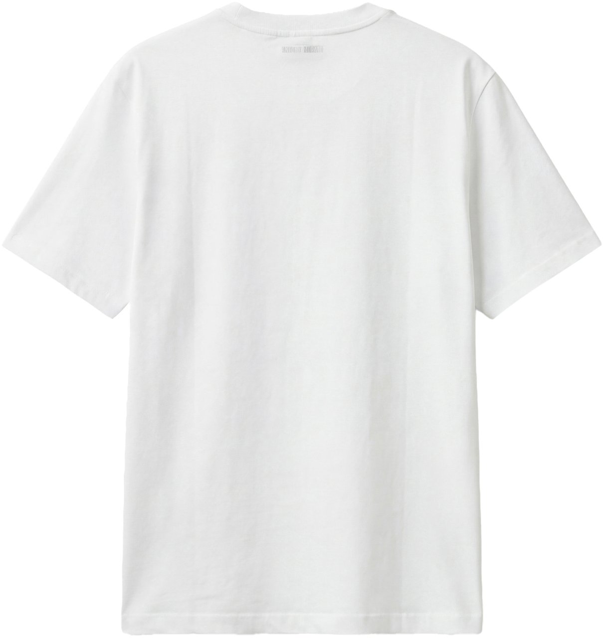 Antony Morato T-SHIRT ROUND NECK  RELAXED FIT IN JERSEY FABRIC WITH  METALLICA SILVER  RUBBER PRINT Beige