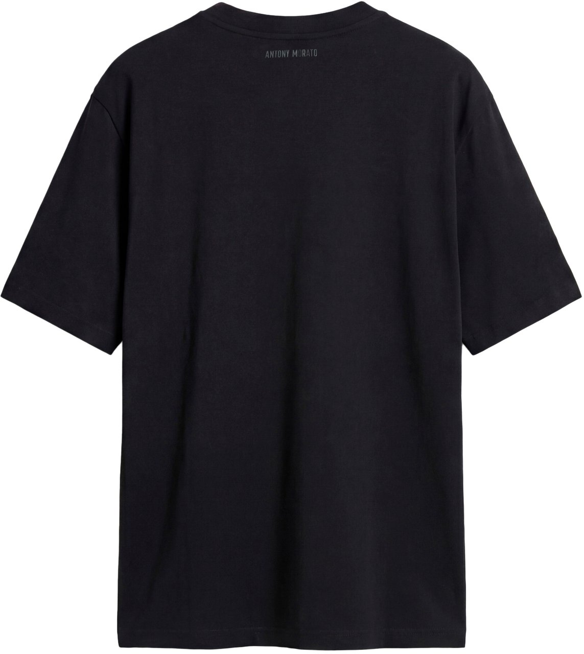 Antony Morato T-SHIRT ROUND NECK  RELAXED FIT IN JERSEY FABRIC WITH  METALLICA SILVER  RUBBER PRINT Zwart