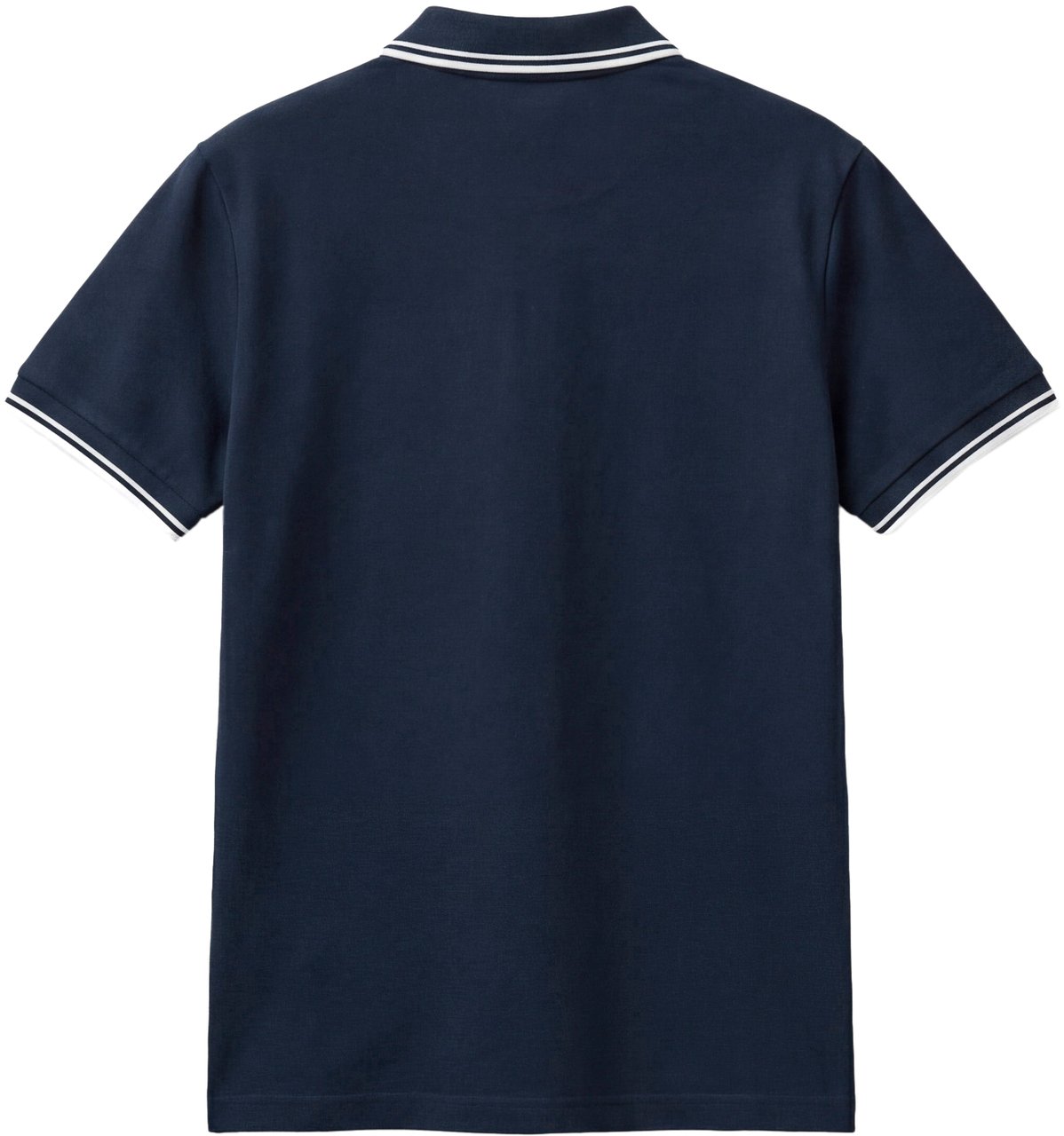 Antony Morato POLO REGULAR FIT IN PIQUET WITH KOREAN COLLAR WITH TIGER PATCH  AND MATT PLASTIC LOGO  PRINT Blauw