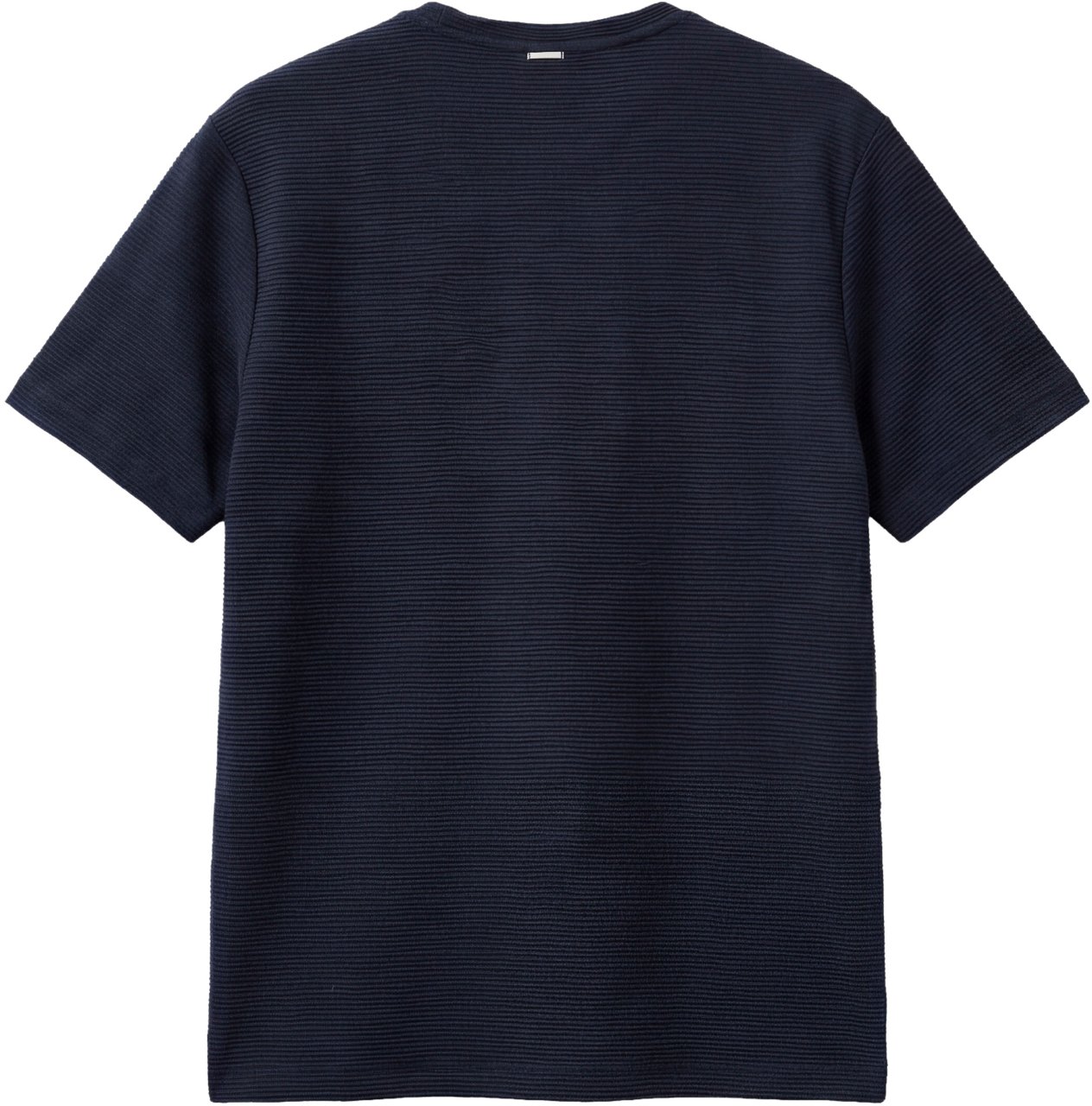 Antony Morato T-SHIRT RELAXED FIT ROUND NECK IN DOBBY JERSEY FABRIC WITH EMBROIDERED LOGO Blauw