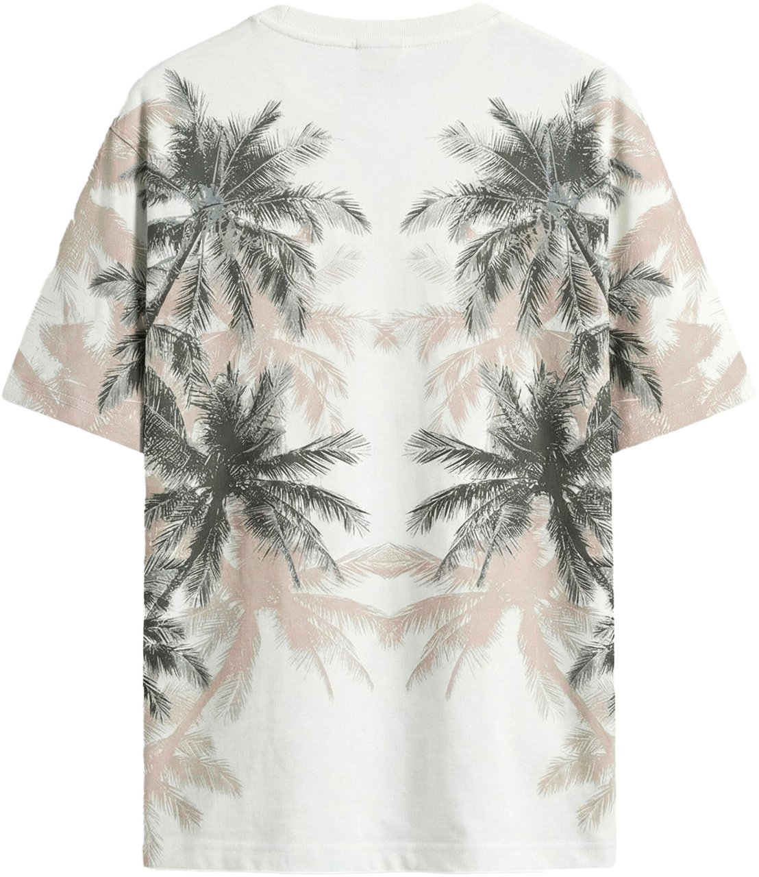 Antony Morato T-SHIRT REGULAR RAGLAN FIT IN LIGHT JERSEY COTTON FABRIC  WITH WATER PRINT  ON FRONT AND BACK Beige