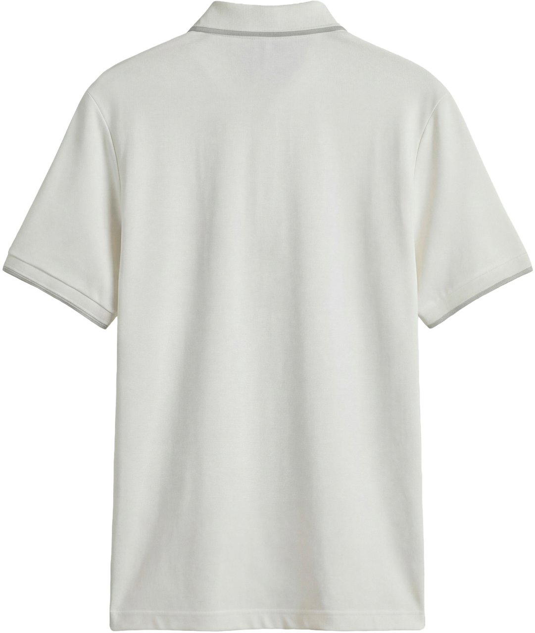 Antony Morato POLO REGULAR FIT IN PIQUET WITH STRIPED RIB ON COLLAR AND ON CUFFS AND LOGO PATCH ON SIDE Beige