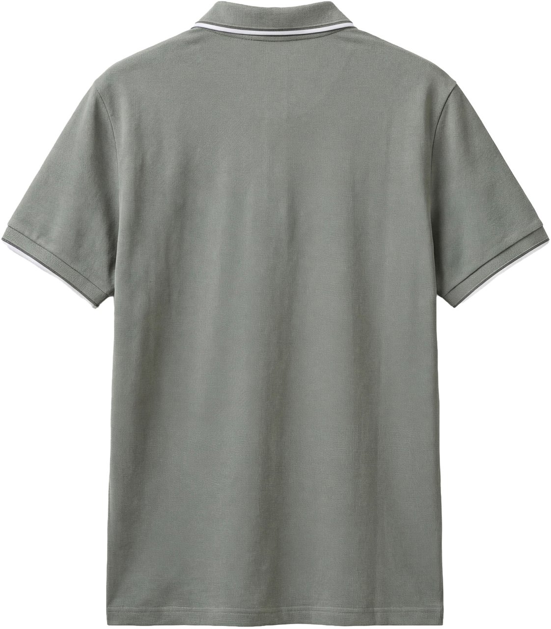 Antony Morato POLO REGULAR FIT IN PIQUET WITH STRIPED RIB ON COLLAR AND ON CUFFS AND LOGO PATCH ON SIDE Groen