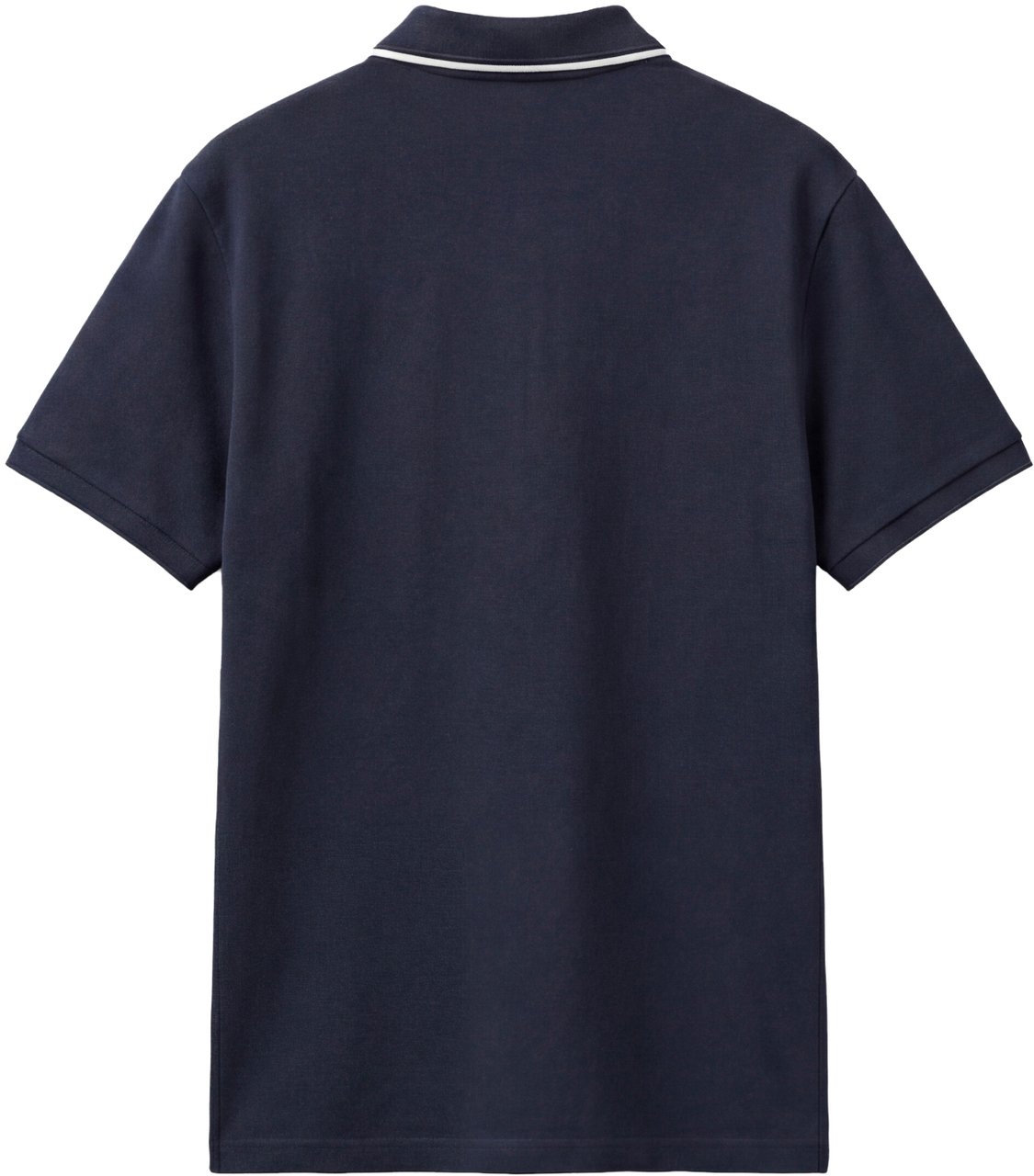 Antony Morato POLO REGULAR FIT IN PIQUET WITH STRIPED RIB ON COLLAR AND ON CUFFS AND LOGO PATCH ON SIDE Blauw