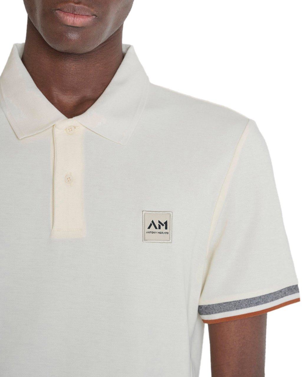 Antony Morato POLO REGULAR FIT IN MERCERIZED PIQUET COTTON FABRIC JAQUARD RIB ON COLLAR AND CUFFS AND LOGO PATCH Divers