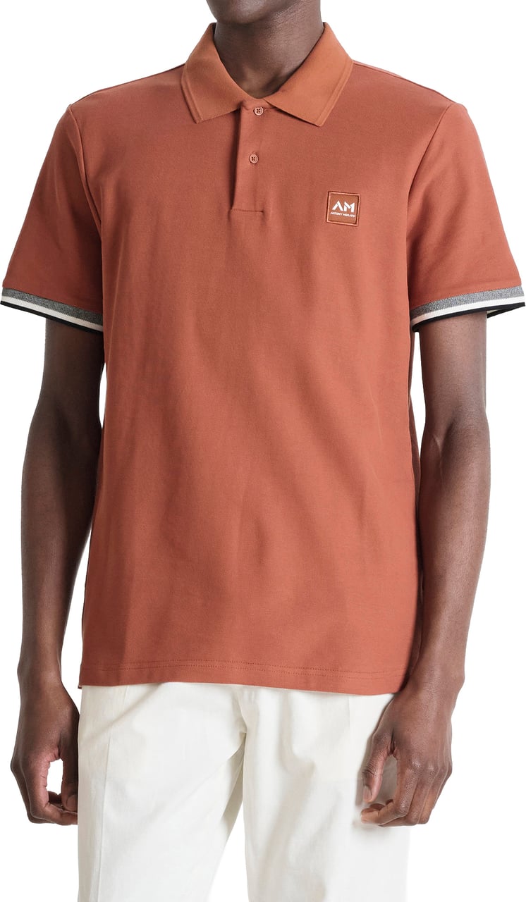 Antony Morato POLO REGULAR FIT IN MERCERIZED PIQUET COTTON FABRIC JAQUARD RIB ON COLLAR AND CUFFS AND LOGO PATCH Divers