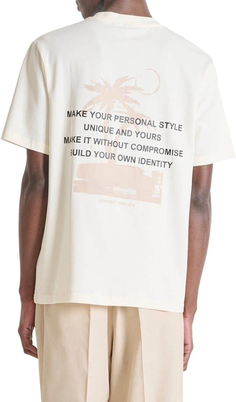 Antony Morato T-SHIRT RELAXED FIT IN JERSEY COTTON FABRIC WITH PRINT ON FRONT AND BACK Divers