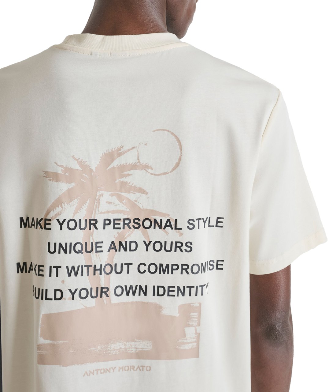 Antony Morato T-SHIRT RELAXED FIT IN JERSEY COTTON FABRIC WITH PRINT ON FRONT AND BACK Divers