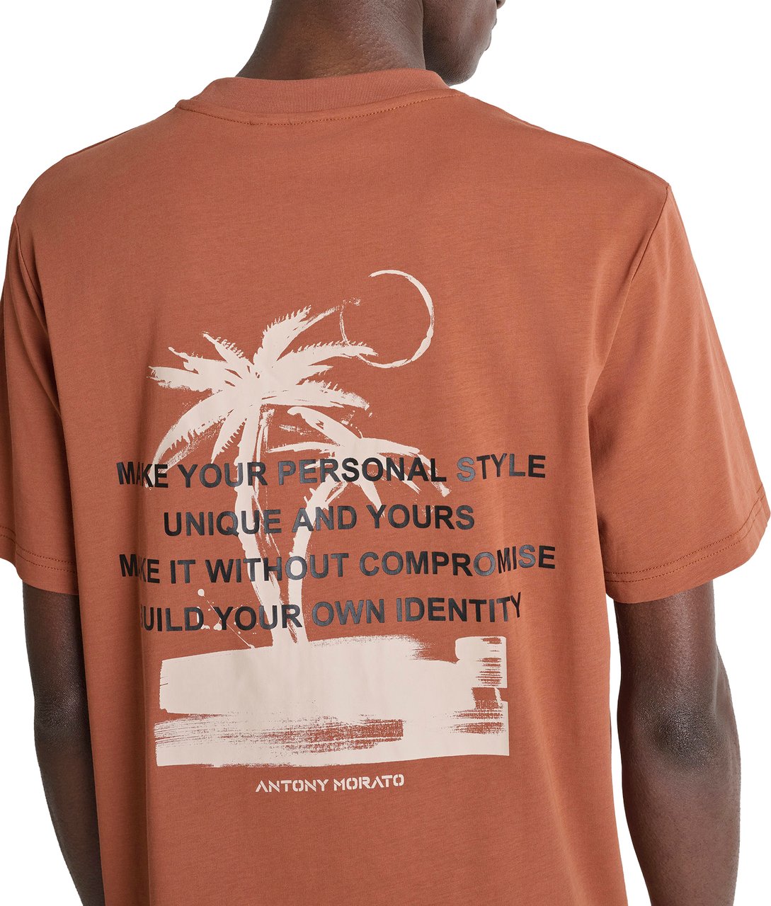 Antony Morato T-SHIRT RELAXED FIT IN JERSEY COTTON FABRIC WITH PRINT ON FRONT AND BACK Divers