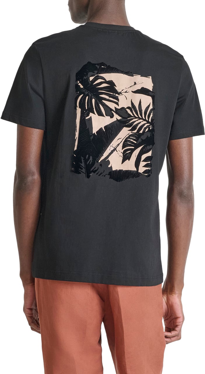 Antony Morato T-SHIRT REGULAR FIT IN JERSEY COTTON FABRIC WITH PRINT Zwart