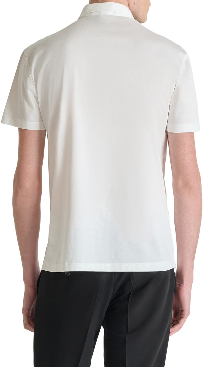 Antony Morato POLO SLIM FIT IN SOFT COTTON WITH FOAM LOGO Beige
