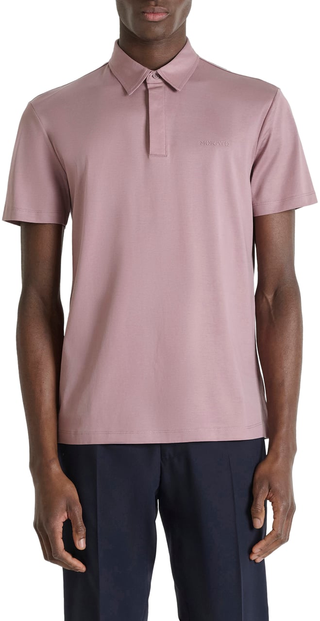 Antony Morato POLO SLIM FIT IN SOFT COTTON WITH FOAM LOGO Roze