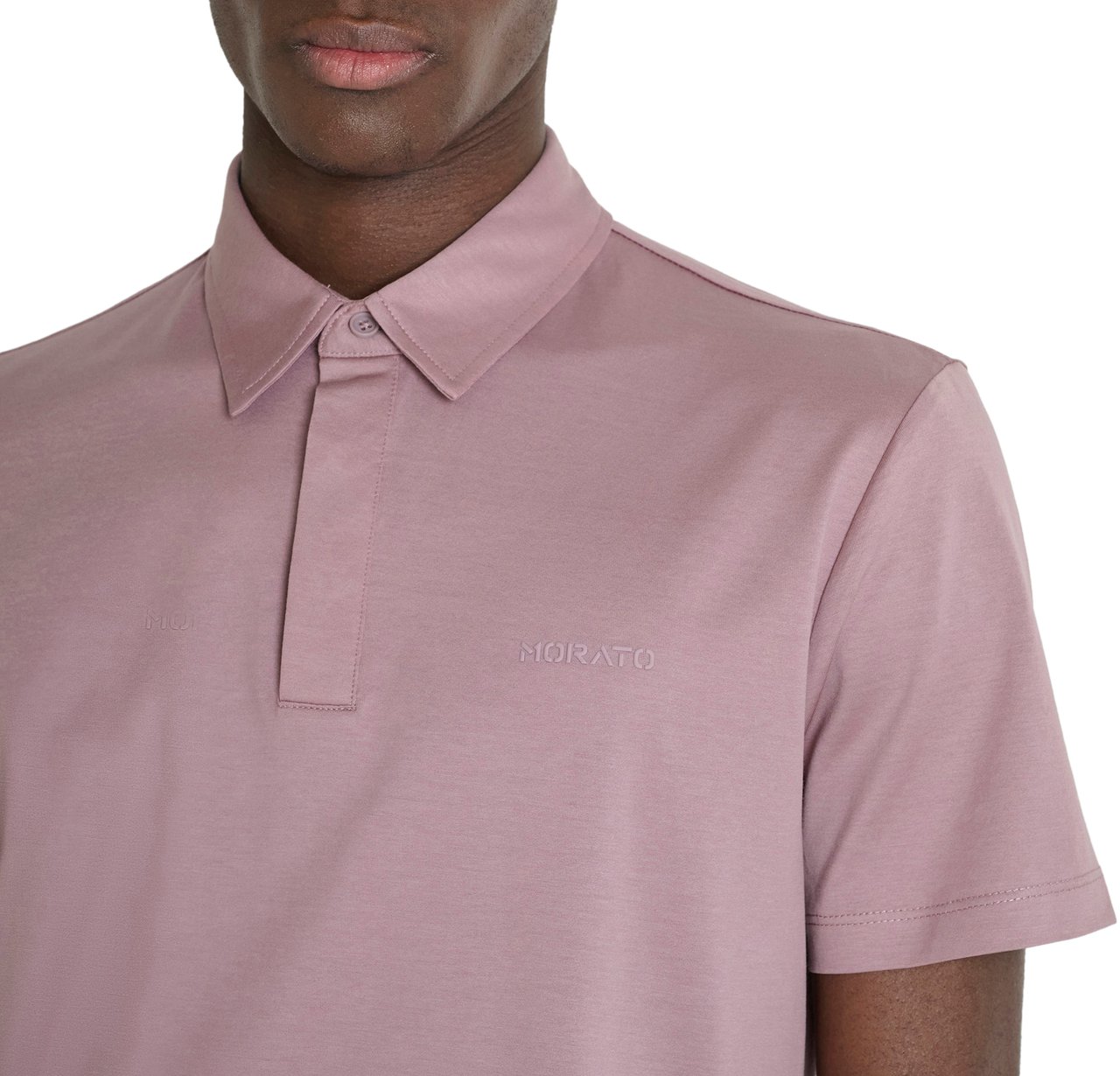 Antony Morato POLO SLIM FIT IN SOFT COTTON WITH FOAM LOGO Roze
