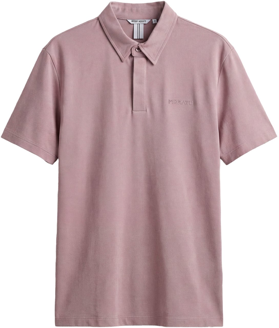 Antony Morato POLO SLIM FIT IN SOFT COTTON WITH FOAM LOGO Roze