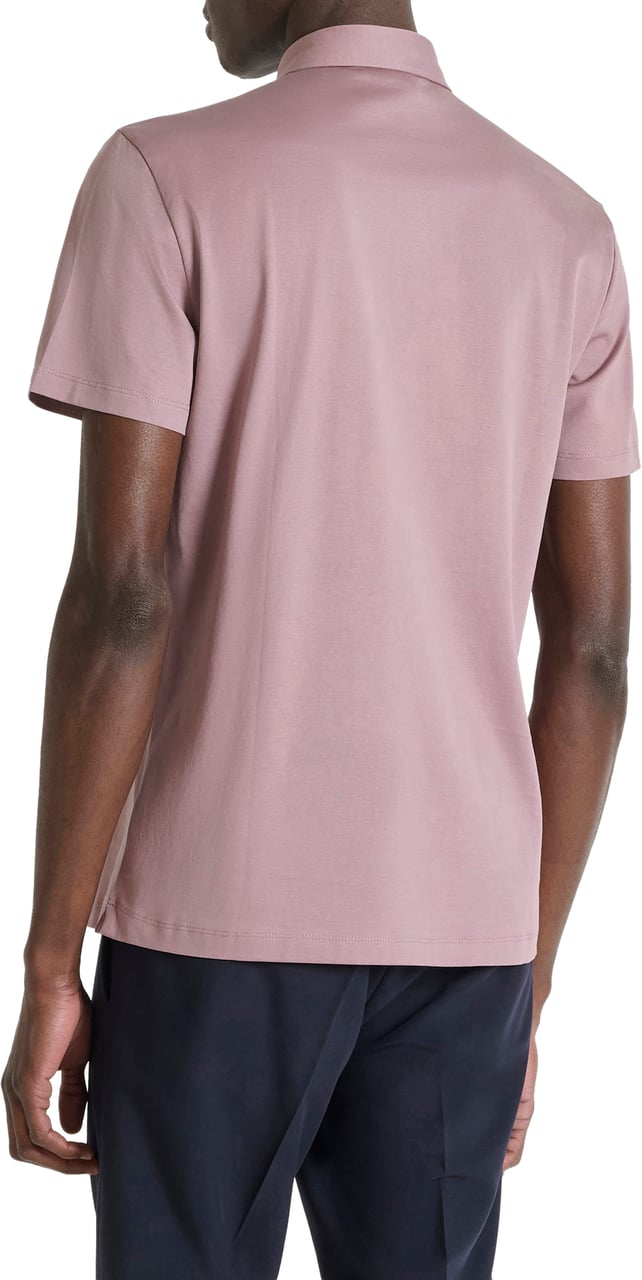 Antony Morato POLO SLIM FIT IN SOFT COTTON WITH FOAM LOGO Roze