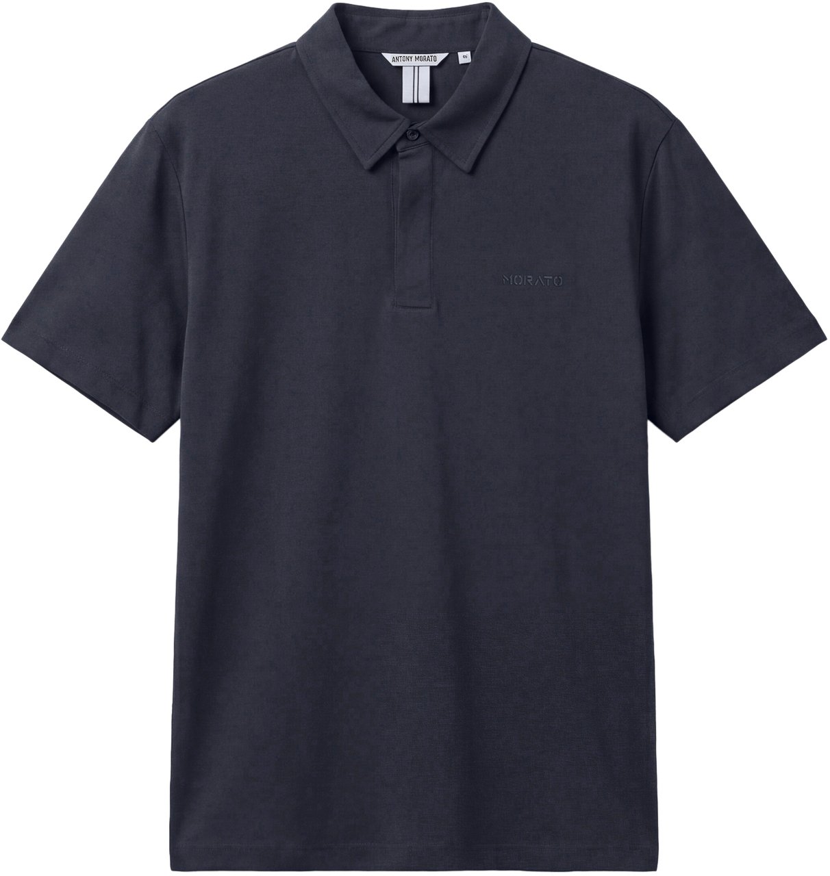 Antony Morato POLO SLIM FIT IN SOFT COTTON WITH FOAM LOGO Blauw