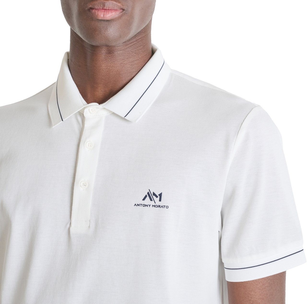 Antony Morato POLO REGULAR FIT IN MERCERIZED PIQUET COTTON FABRIC WITH FOAM PRINT ON HEART Beige