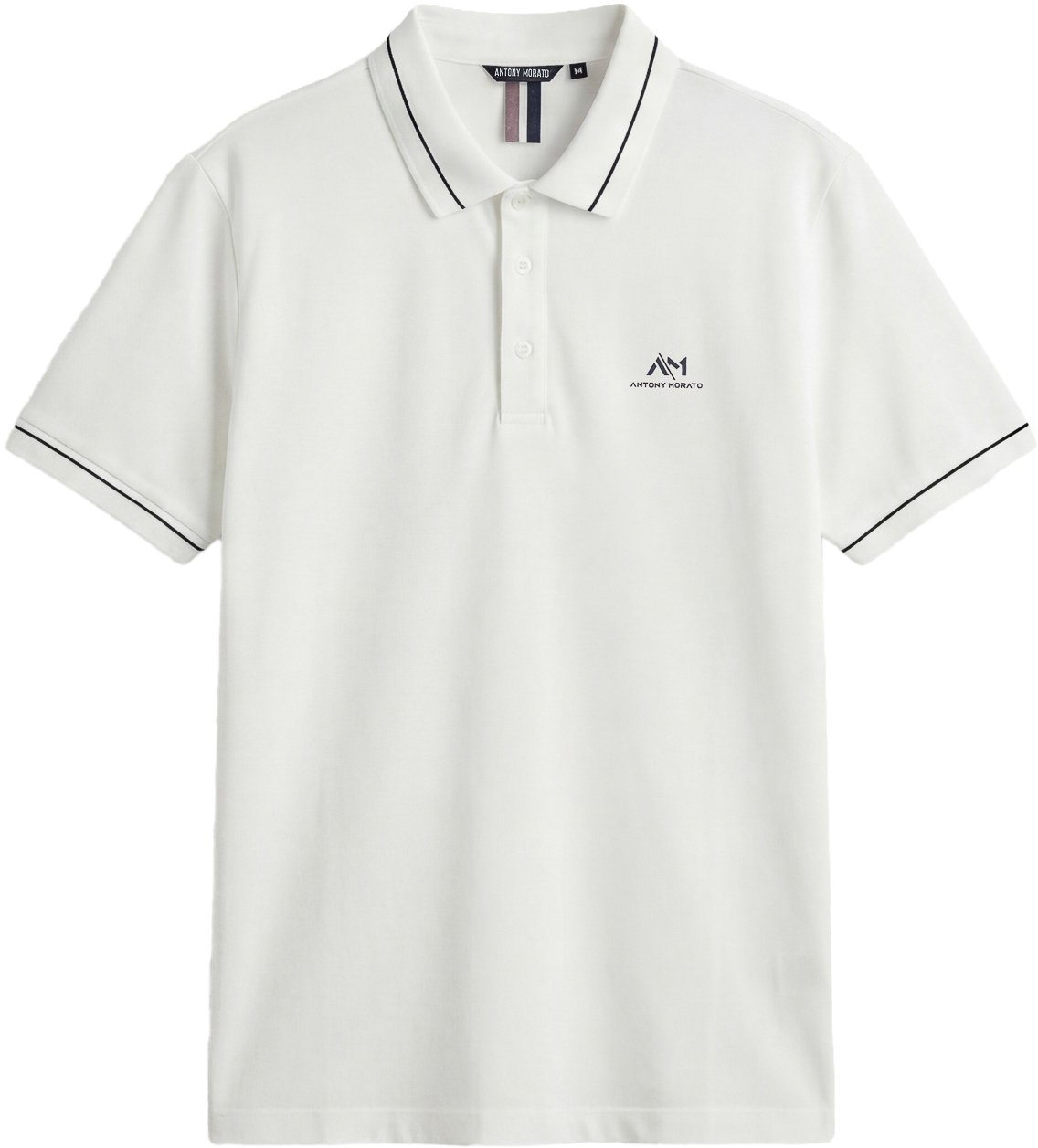 Antony Morato POLO REGULAR FIT IN MERCERIZED PIQUET COTTON FABRIC WITH FOAM PRINT ON HEART Beige