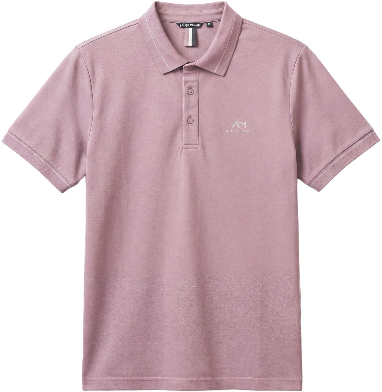Antony Morato POLO REGULAR FIT IN MERCERIZED PIQUET COTTON FABRIC WITH FOAM PRINT ON HEART Roze