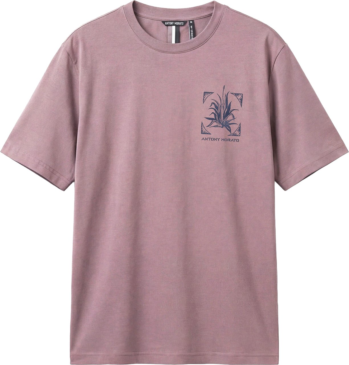 Antony Morato T-SHIRT RELAXED FIT IN DOBBY JERSEY FABRIC WITH PRINT ON HEART SIDE AND BACK SIDE Roze