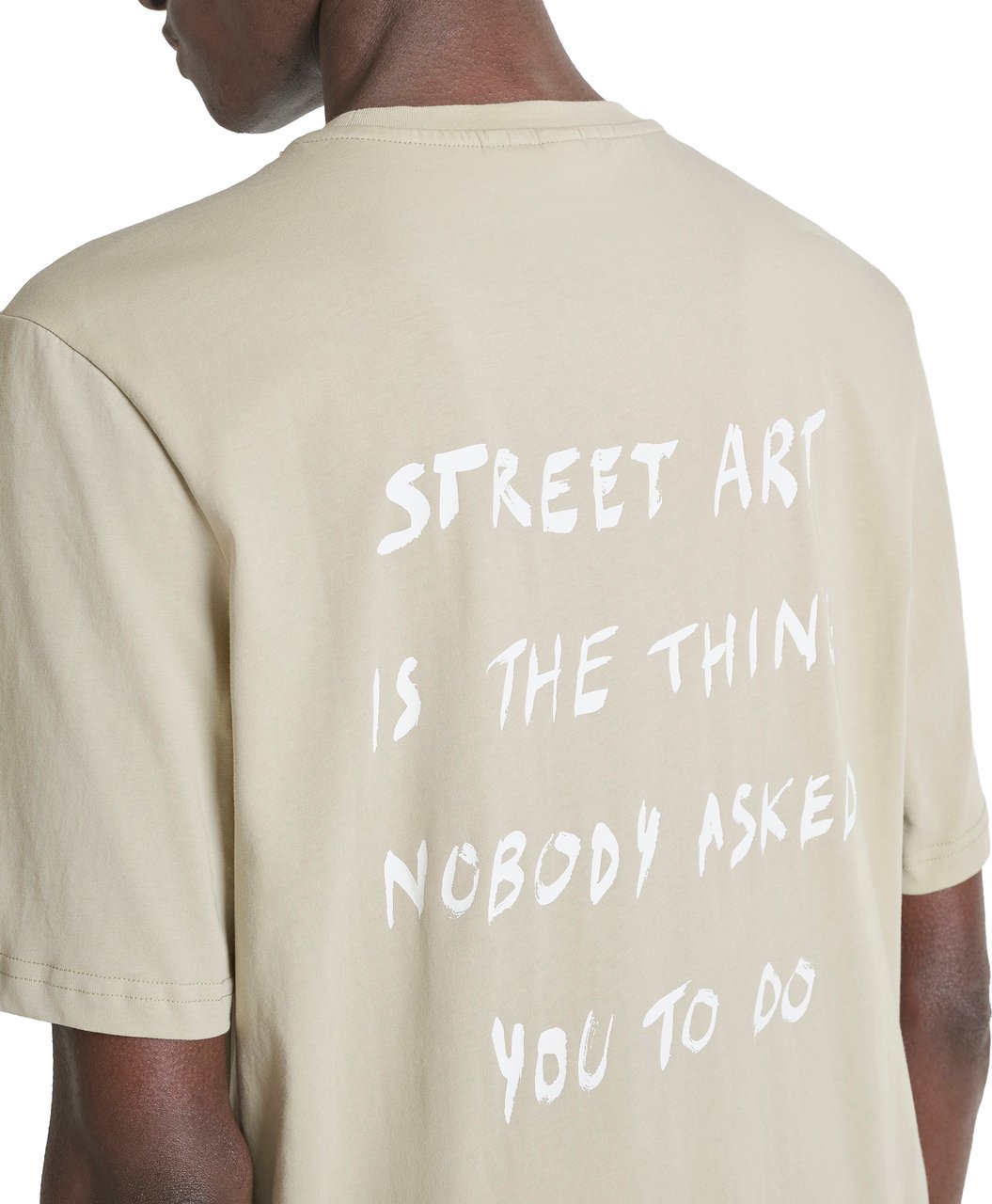 Antony Morato T-SHIRT RELAXED FIT IN DOBBY JERSEY FABRIC WITH MATT PLASTICPRINT ON FRONT AND BACK Divers