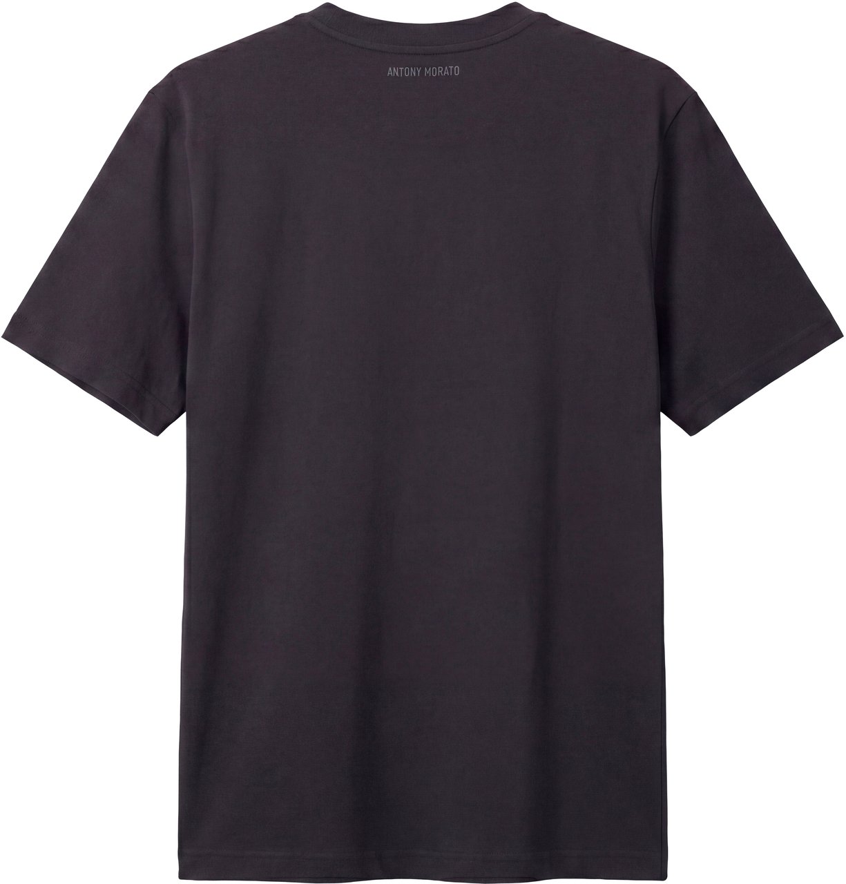 Antony Morato T-SHIRT REGULAR  FIT IN JERSEY COTTON FABRIC WITH MATT PLASTIC AND FLOCK PRINT Zwart