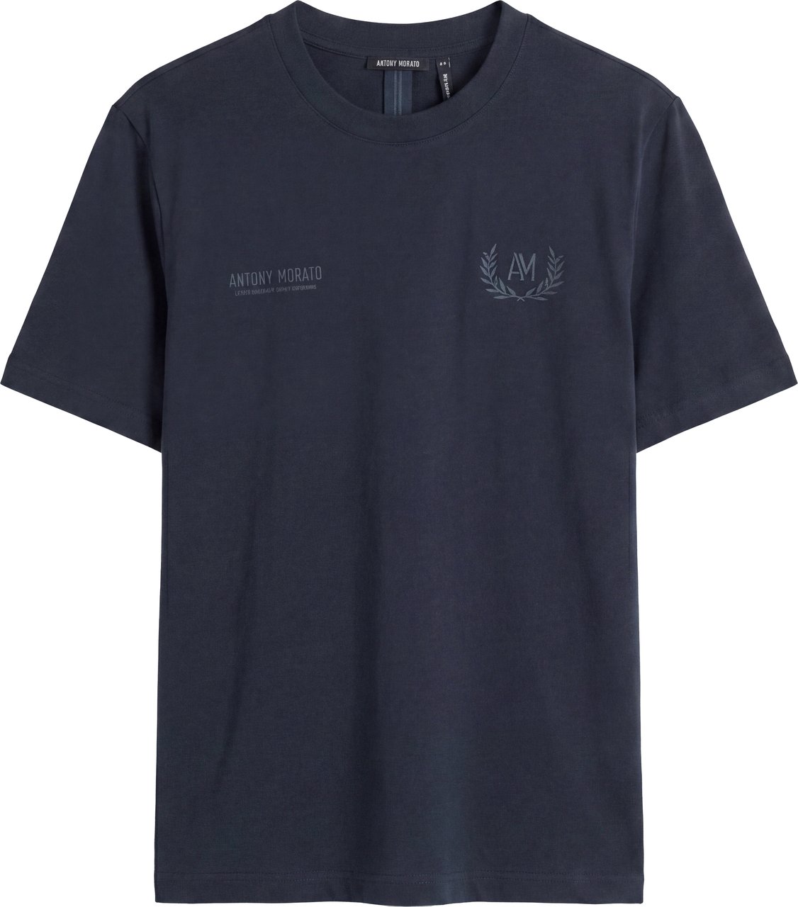 Antony Morato T-SHIRT RELAXED FIT IN JERSEY COTTON FABRIC WITH PRINT ON FRONT Blauw
