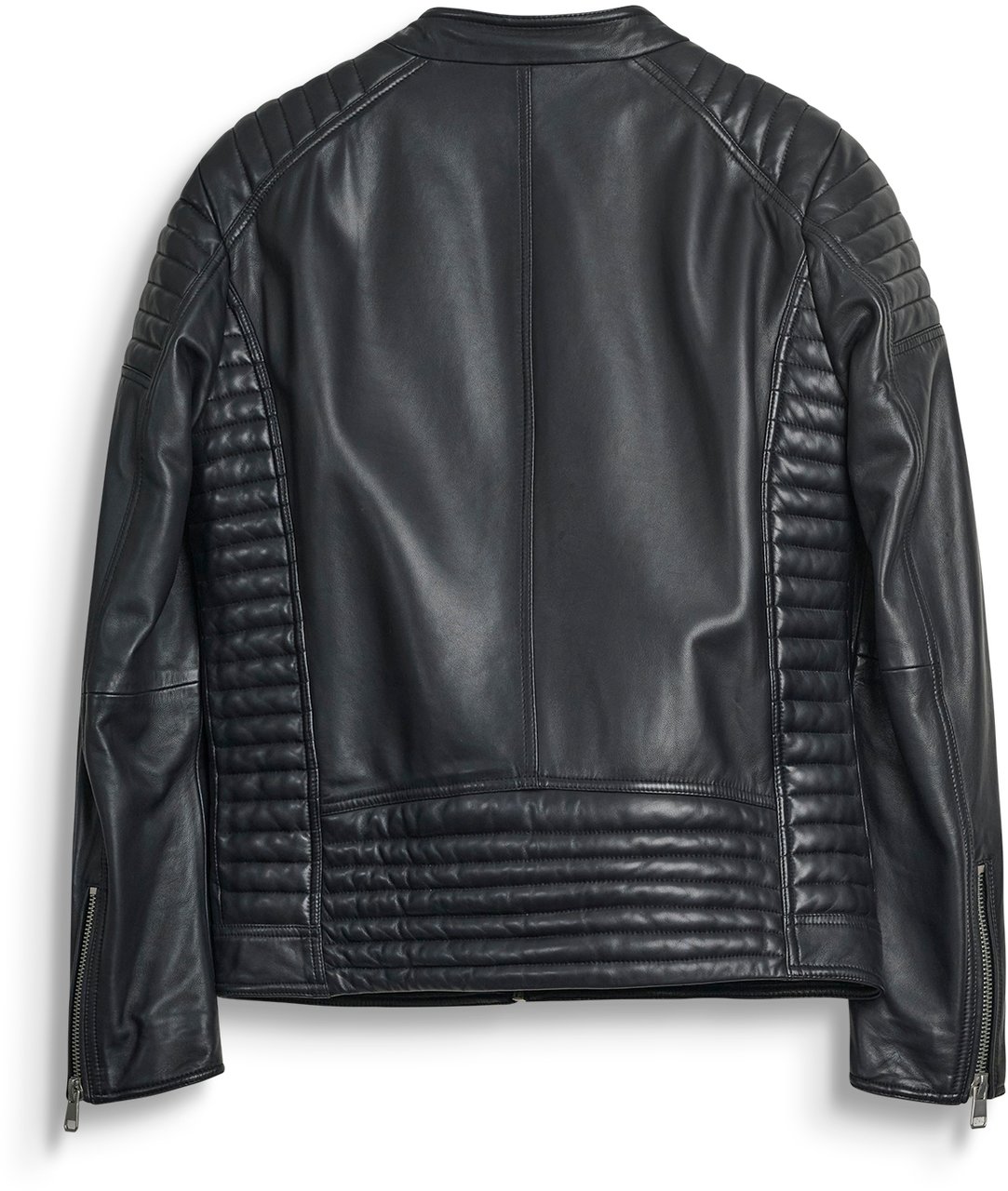 Antony Morato COAT SLIM FIT IN WASHED REAL LEATHER Zwart