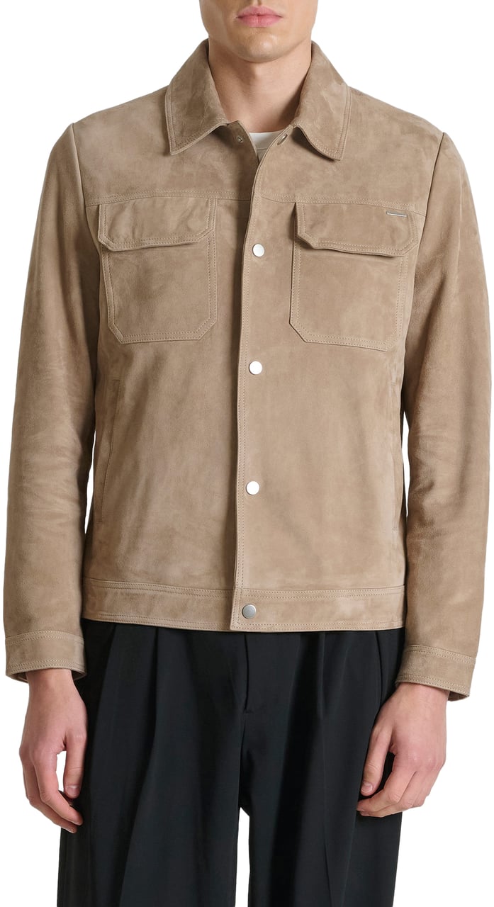 Antony Morato COAT SLIM FIT IN SUEDE REAL LEATHER Divers