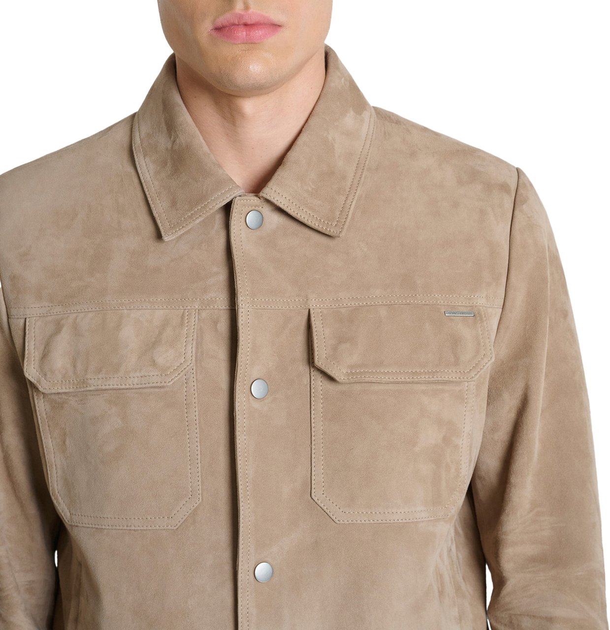 Antony Morato COAT SLIM FIT IN SUEDE REAL LEATHER Divers