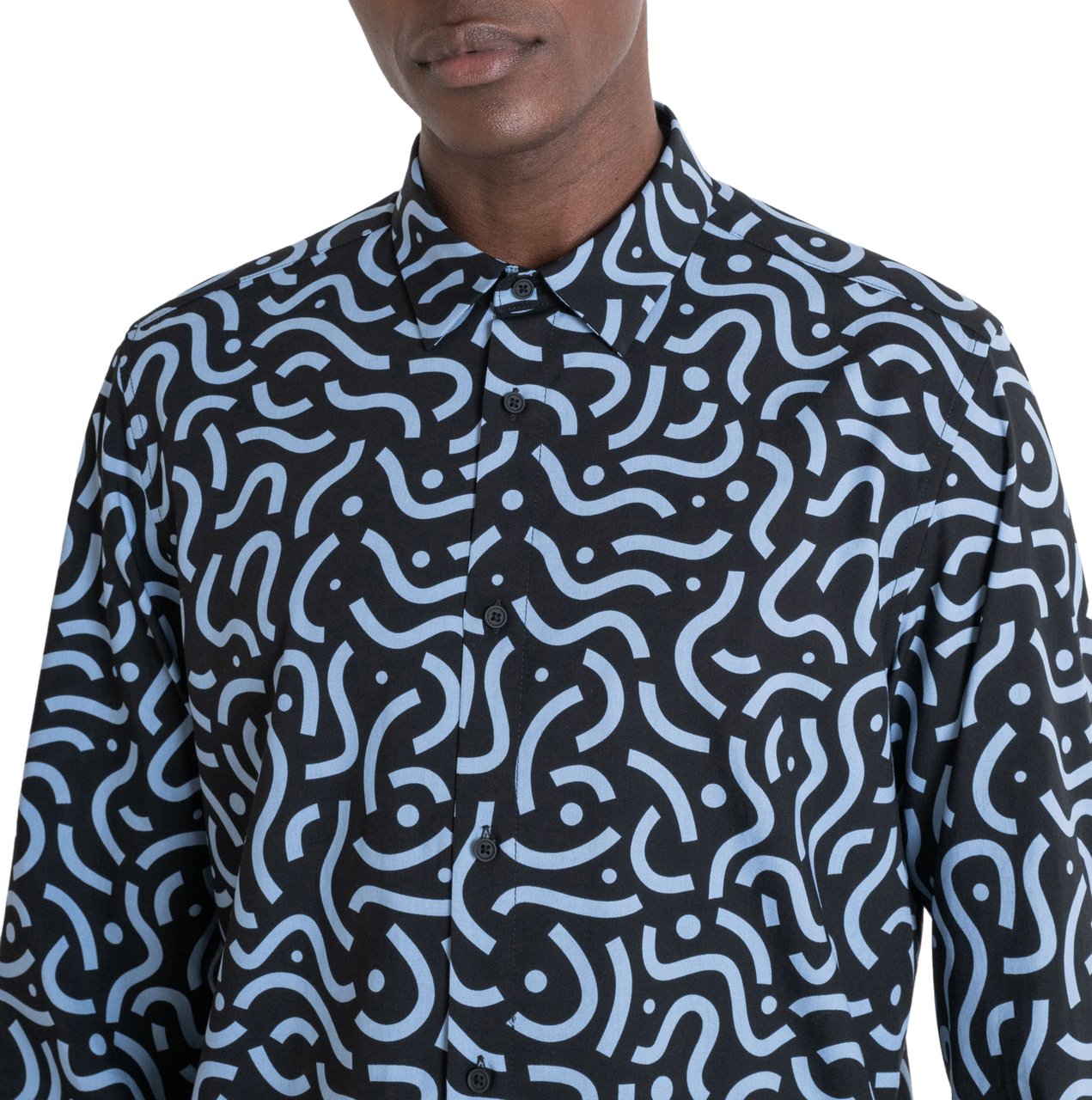 Antony Morato SHIRT BARCELONA REGULAR STRAIGHT FIT Zwart