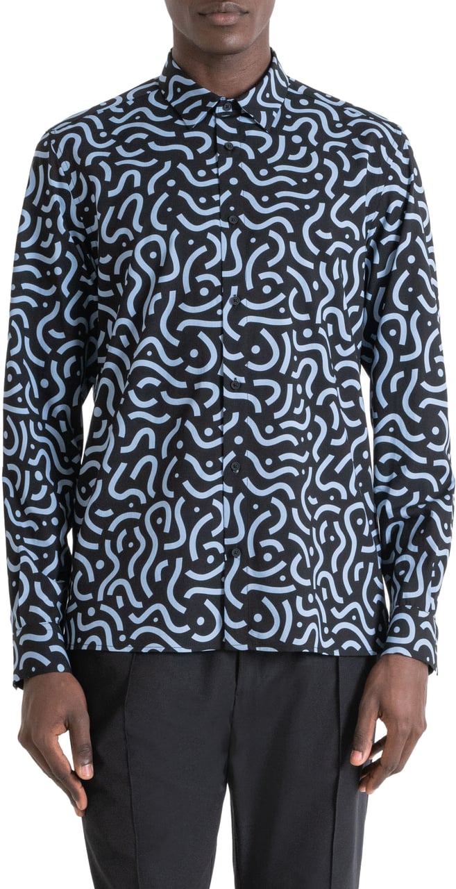 Antony Morato SHIRT BARCELONA REGULAR STRAIGHT FIT Zwart