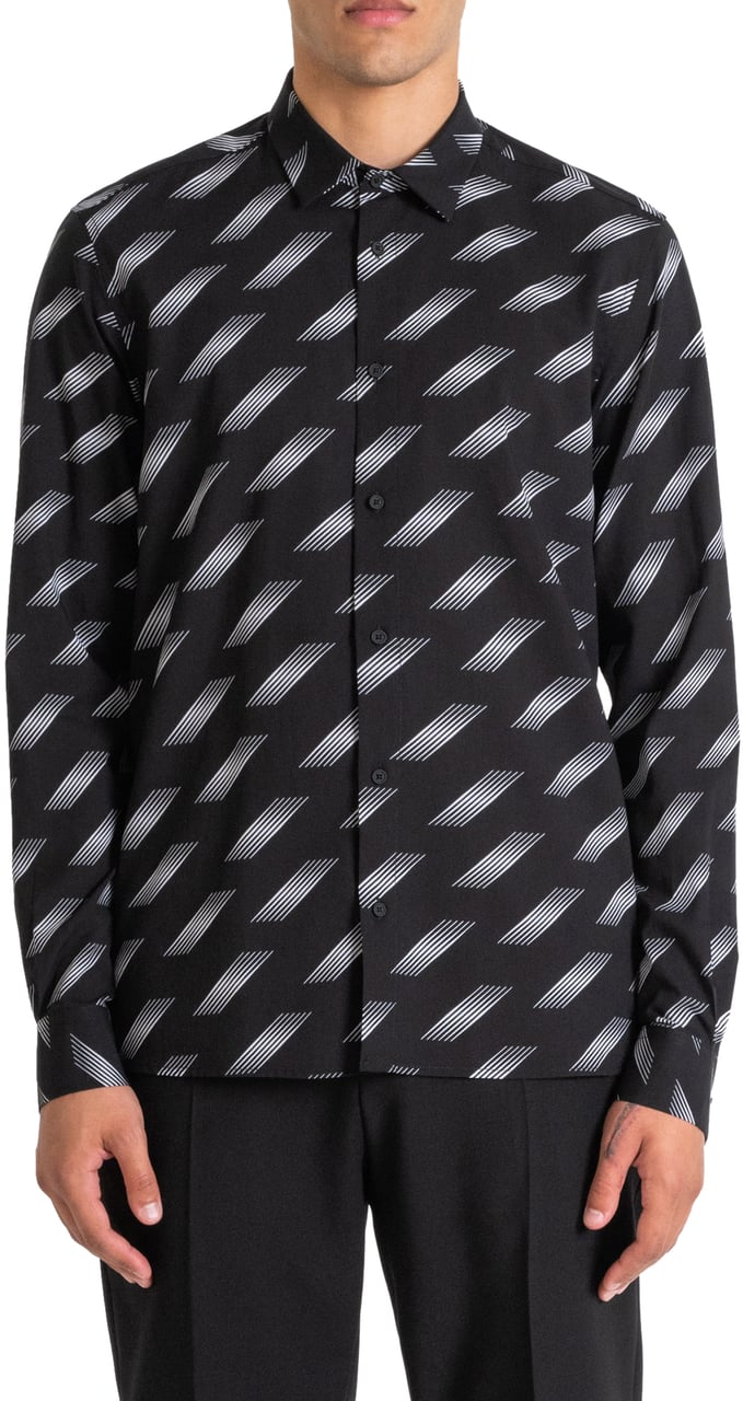 Antony Morato SHIRT BARCELONA REGULAR STRAIGHT FIT Zwart