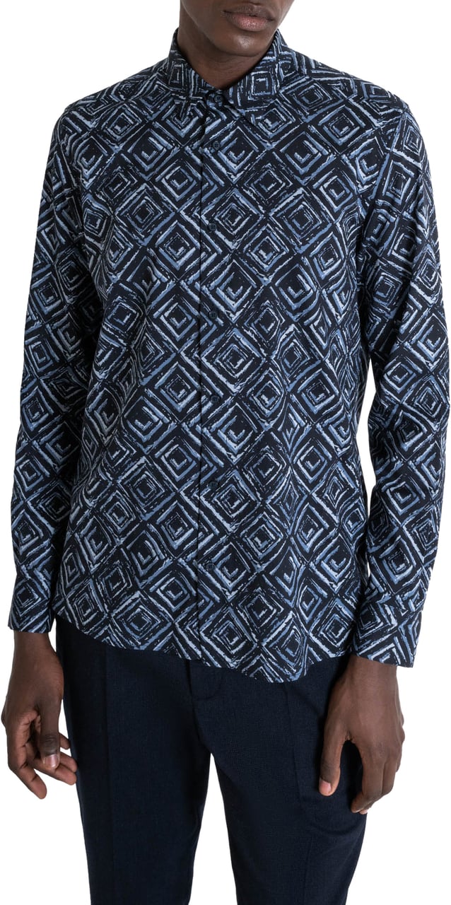 Antony Morato SHIRT BARCELONA REGULAR STRAIGHT FIT Blauw