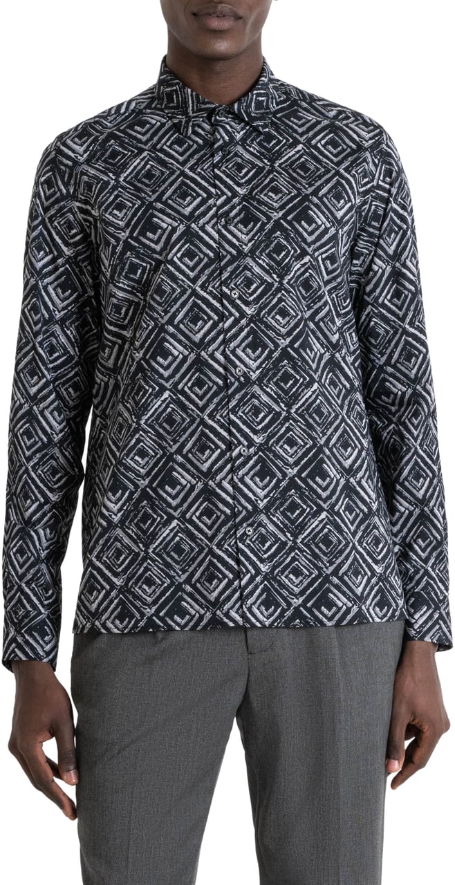 Antony Morato SHIRT BARCELONA REGULAR STRAIGHT FIT Zwart