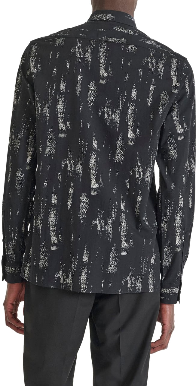 Antony Morato SHIRT BARCELONA REGULAR  STRAIGHT FIT WITH LOGOED BADGE Zwart
