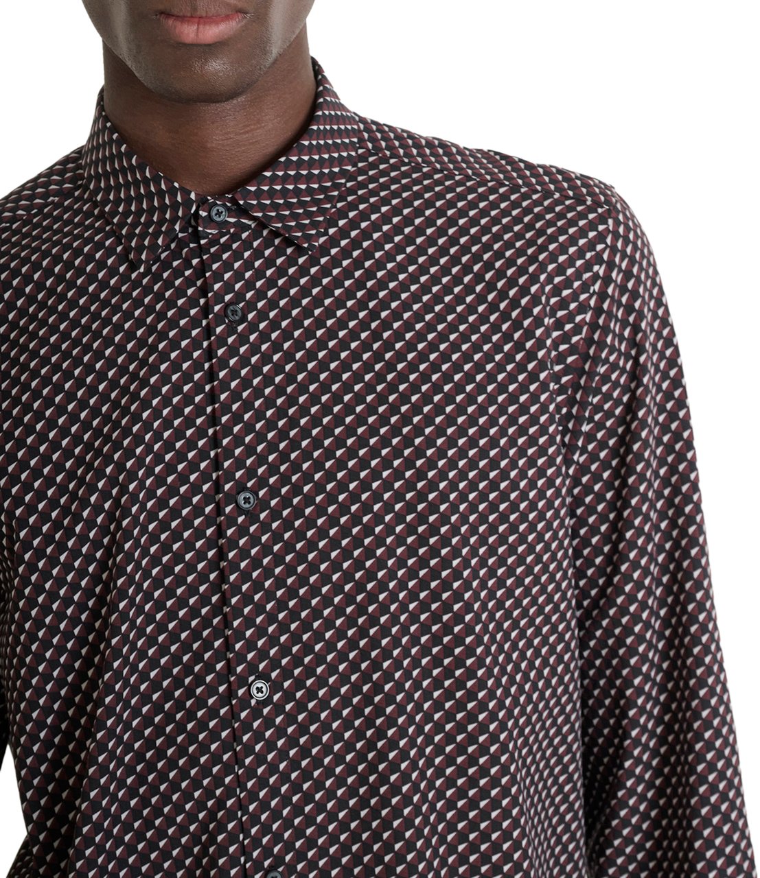 Antony Morato SHIRT BARCELONA REGULAR  STRAIGHT FIT WITH LOGOED BADGE Rood