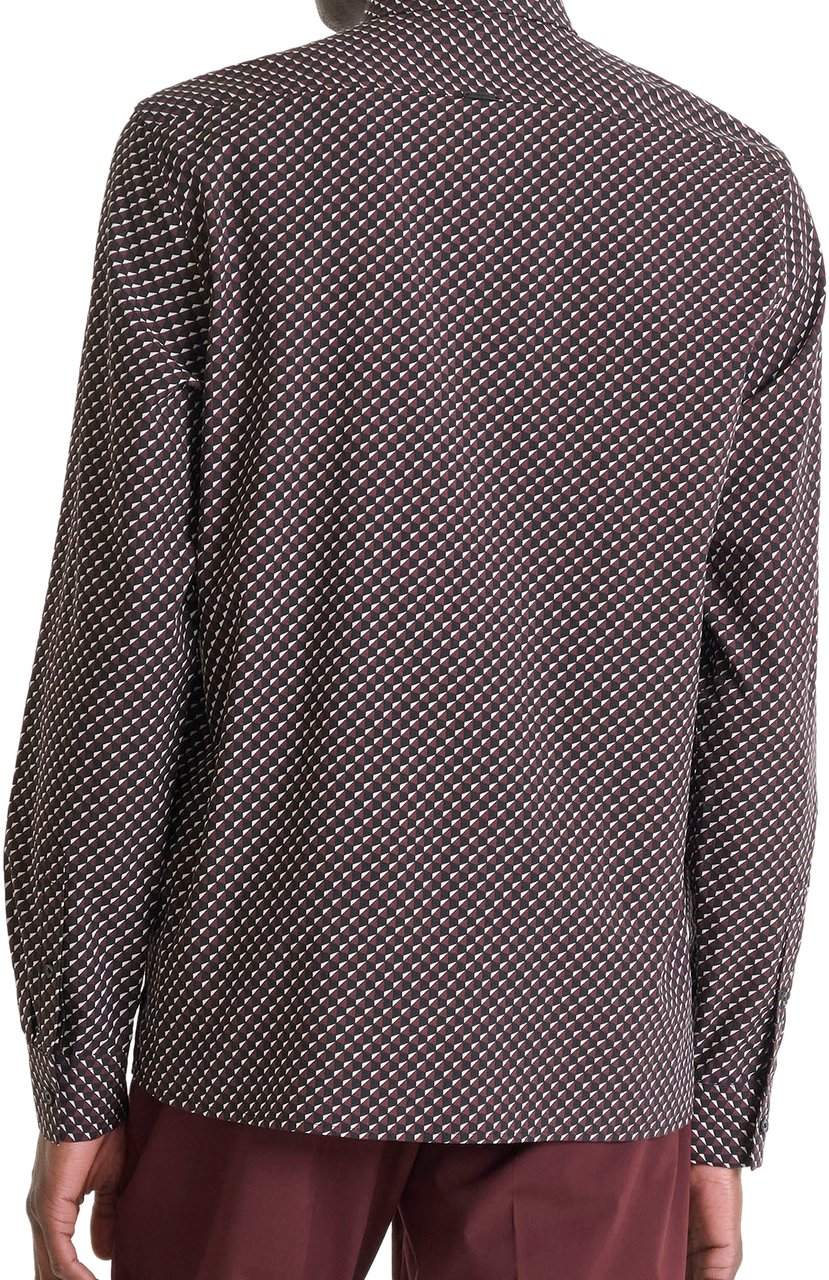 Antony Morato SHIRT BARCELONA REGULAR  STRAIGHT FIT WITH LOGOED BADGE Rood
